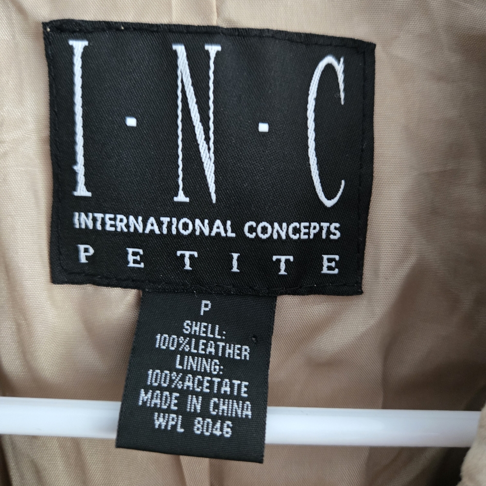INC International Concepts Beige Suede Trench Coat - Picture 2 of 10